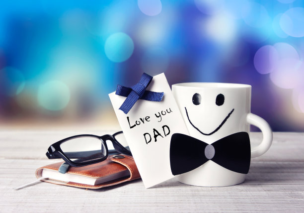 父亲节节日概念贺卡。图片下载