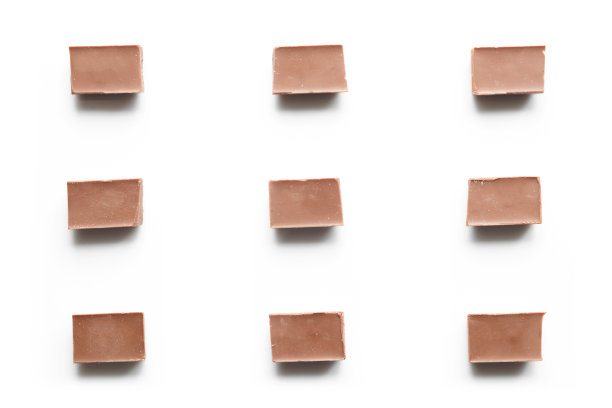 巧克力砖无缝模式上的白色顶视图图片下载