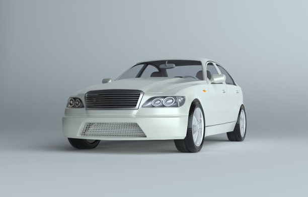 一辆豪华跑车的3d插图图片下载