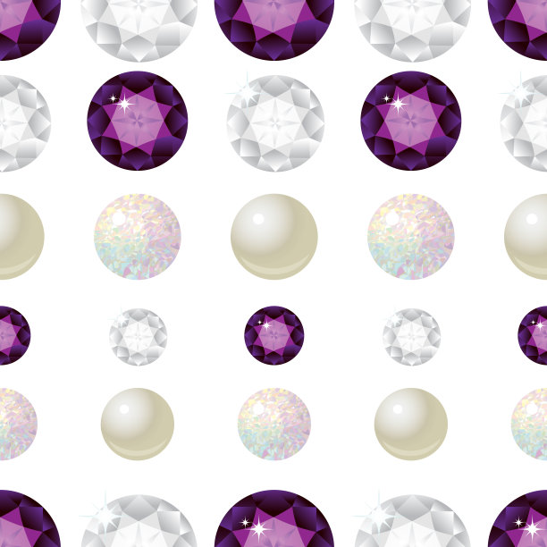 宝石无缝模式。矢量插图。图片下载