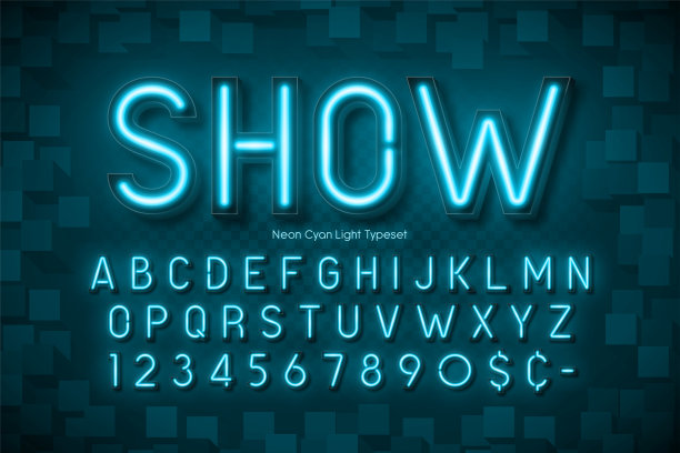 霓虹灯矢量图素材专题