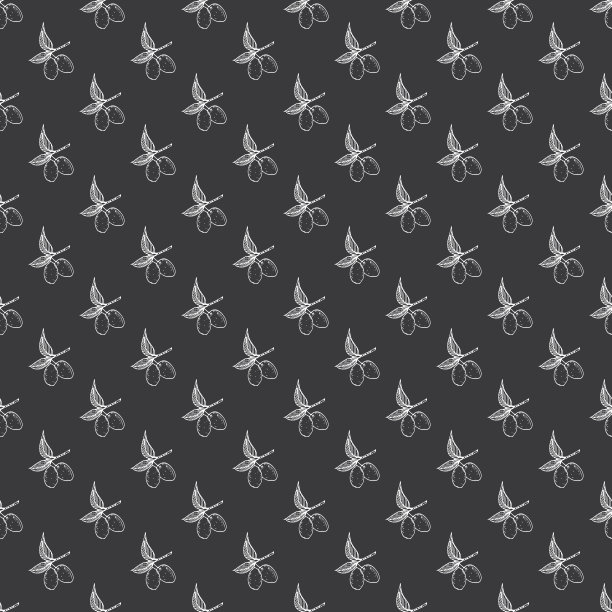 橄榄枝无缝图案。自然背景设计与橄榄橄榄油或化妆品产品，矢量插图图片下载