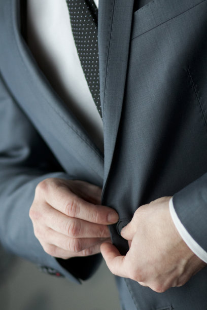 商务扣夹克图片下载