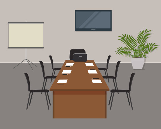 会议大厅。办公室已经为会议准备好了图片下载