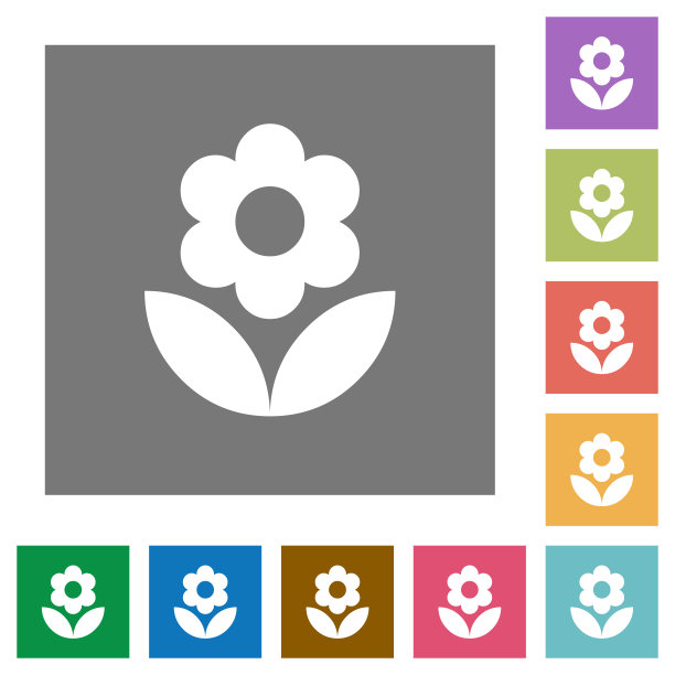 花方扁平图标图片下载