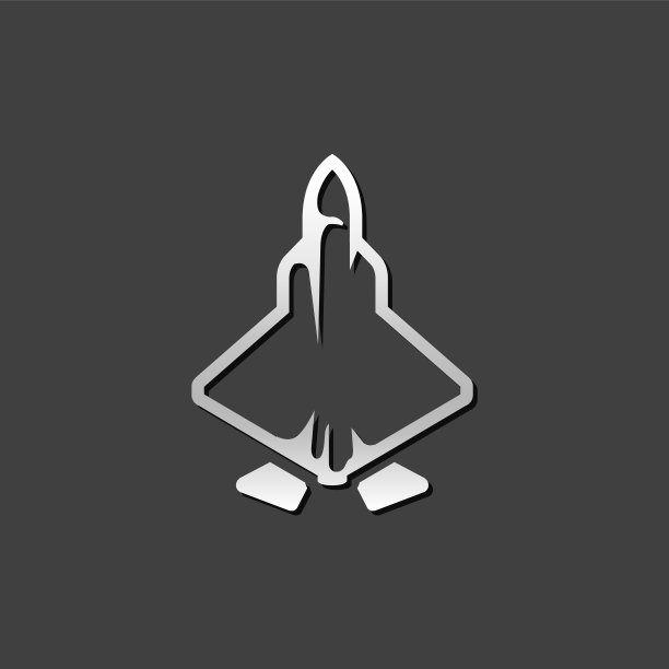 金属图标-战斗机图片下载