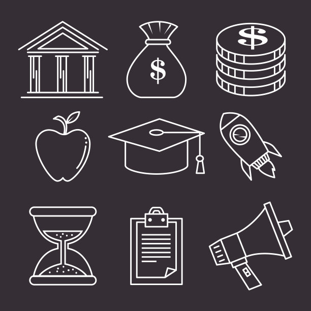 教育学校图标合集图片下载
