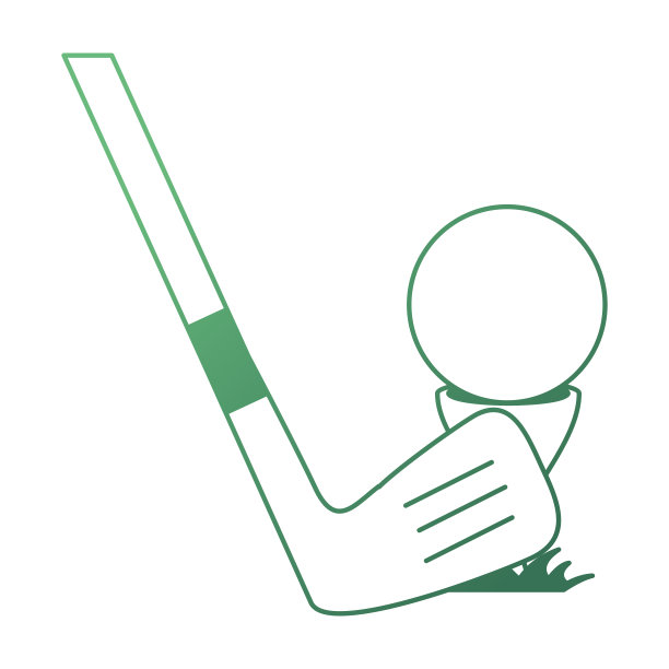 带有球杆的高尔夫球配件图片下载