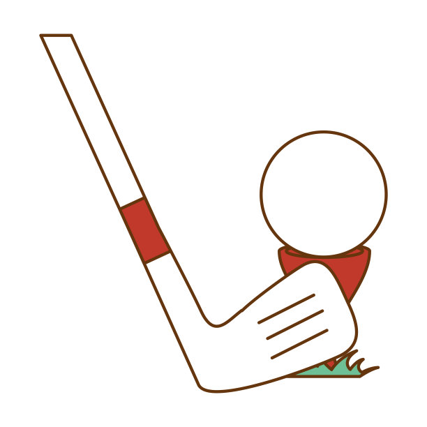 带有球杆的高尔夫球配件图片下载