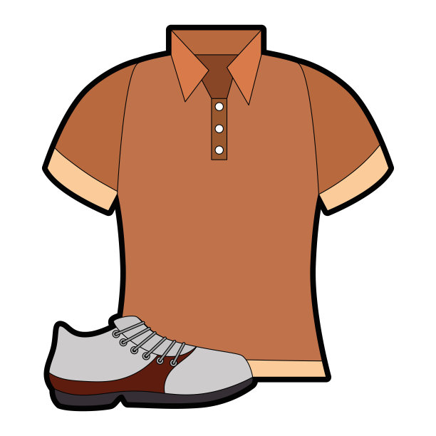 高尔夫球衫制服配鞋图片下载