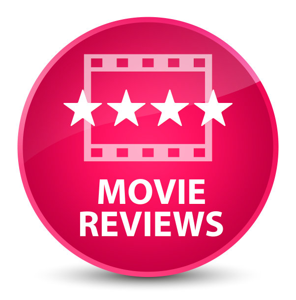 电影评论优雅的粉色圆形按钮图片下载