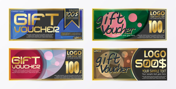 礼品券券券卡背景模板素材图片