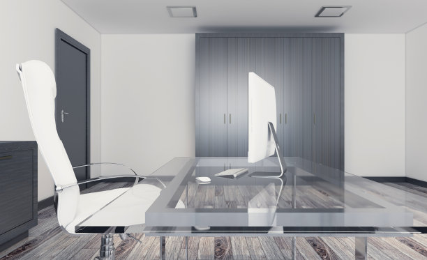 现代办公内阁。会议室。3 d渲染。图片下载