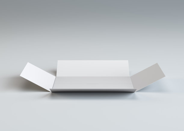 白色打开空白纸板箱图片下载