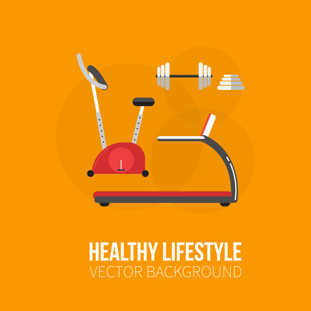 健身房训练，健美，健康横幅图片下载