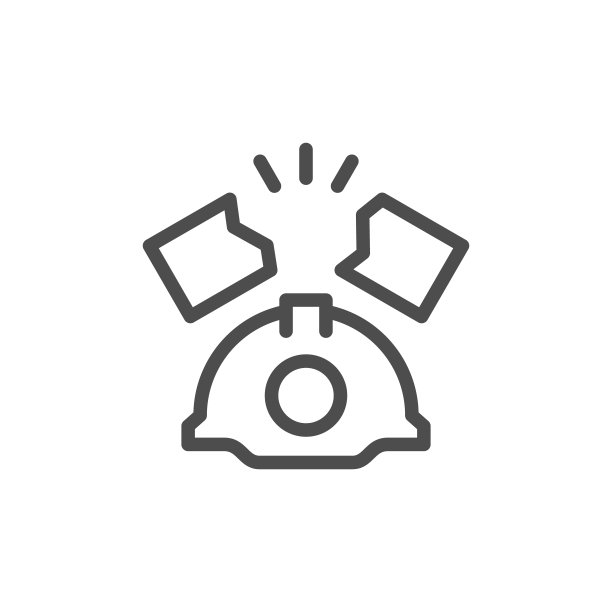 工业事故线性图标图片下载