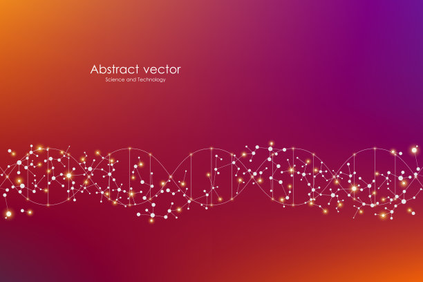 载体分子背景，遗传和化学化合物。用点抽象连线，医学、技术和科学的概念图片下载