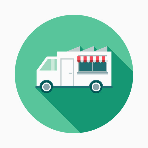 盐&胡椒餐厅平面设计图标与侧影图片下载