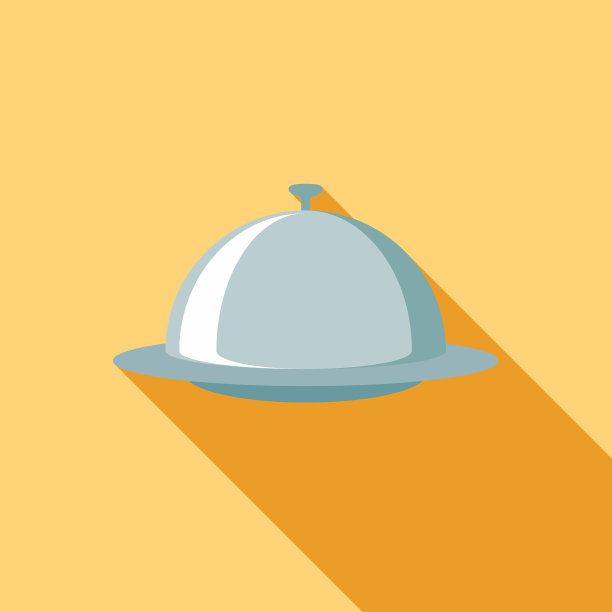 婚礼平面设计餐饮图标与侧影图片下载