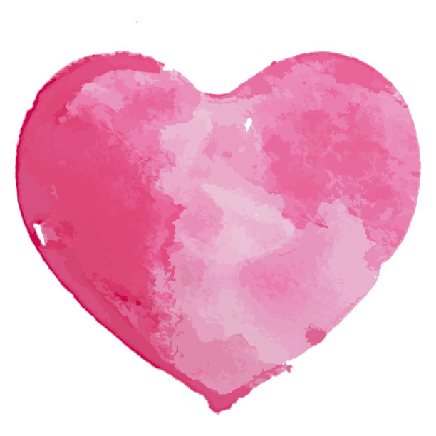 心水彩图片下载