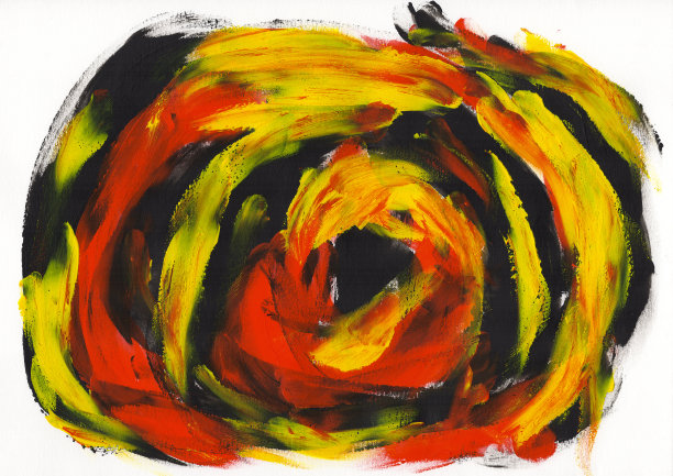 抽象画颜色纹理，亚克力颜色背景，刀纹理，黑色，黄色，红色。自我了图片下载