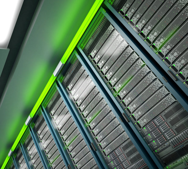 现代数据中心。云计算。三维渲染图片下载