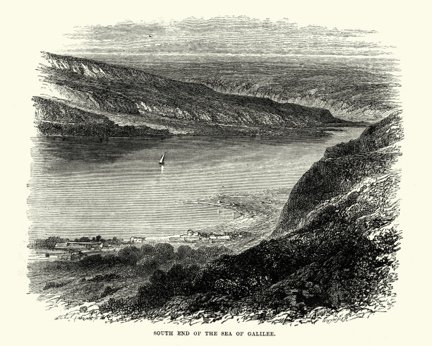 加利利海的南端图片下载