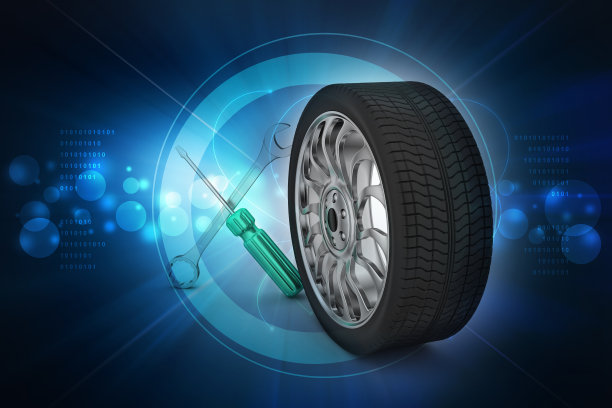 3d轮胎更换概念图片下载
