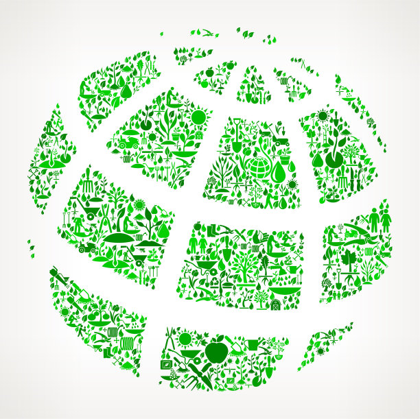 地球花园和园艺背景模式图片下载