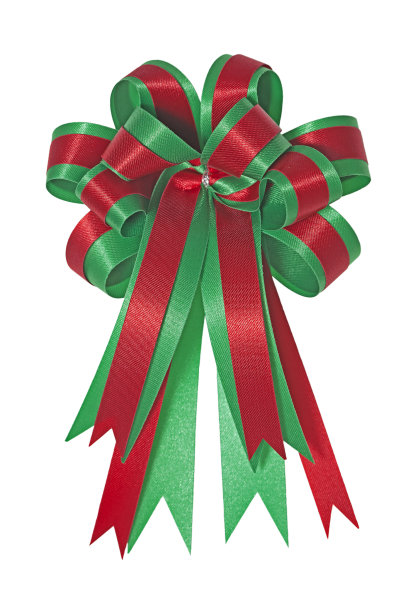 漂亮的缎面礼品蝴蝶结图片下载