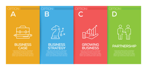 商业信息图设计模板图片下载