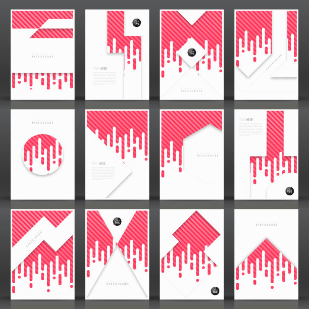 宣传册模板布局，封面设计，商业年度报告，传单，杂志图片下载