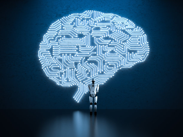 具有人工智能大脑的机器人图片下载