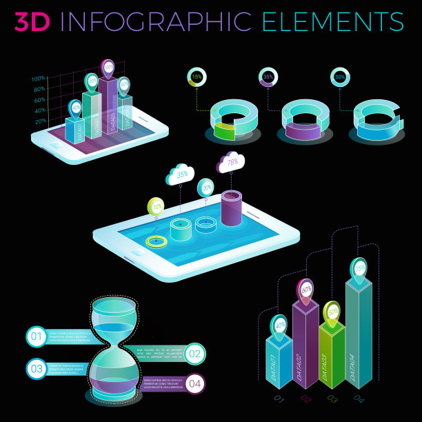 3 d图表元素图片下载