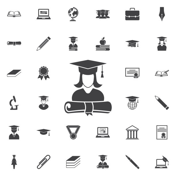 毕业帽和女孩偶像图片下载