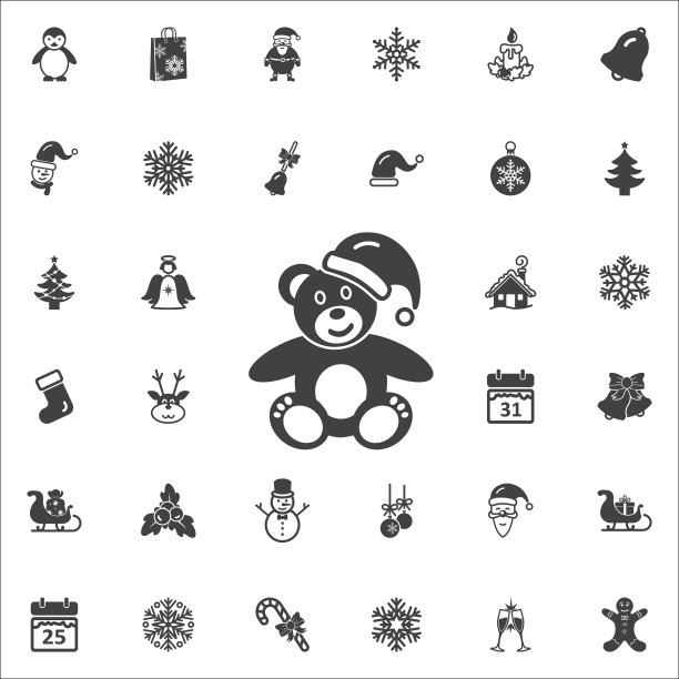 玩具熊图标图片下载