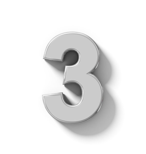 3D银孤立在白色与阴影正交投影图片下载