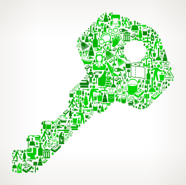 房间钥匙清洗背景图案图片下载