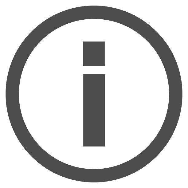 圆形信息标志矢量图标图片下载