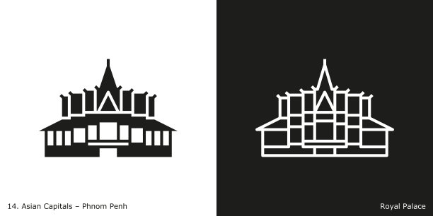 皇家宫殿的标志-金边图片下载