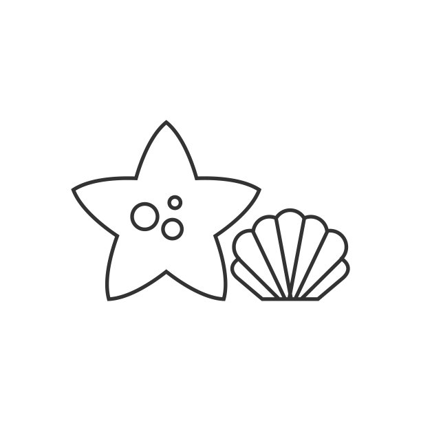 轮廓图标-星鱼图片下载