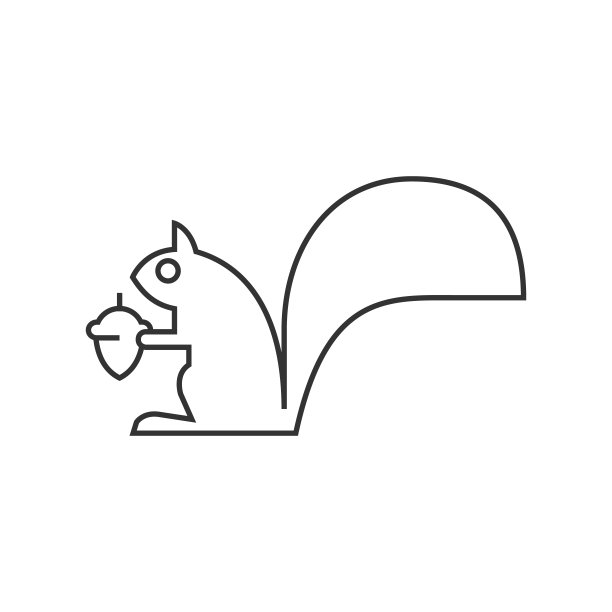 轮廓图标-松鼠图片下载