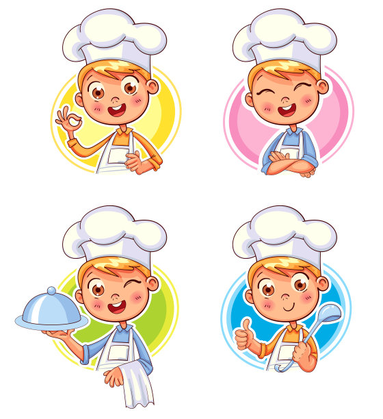 不同情况下厨师厨师肖像的收集图片下载