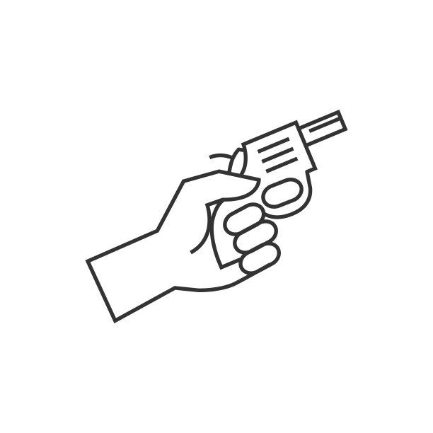 轮廓图标-发令枪图片下载