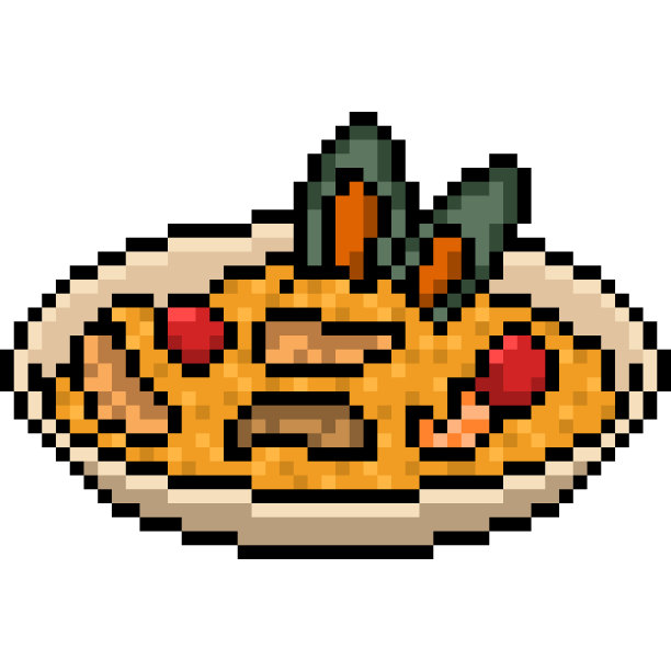 矢量像素艺术孤立的卡通图片下载