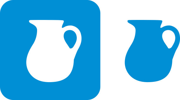 8。蓝水水罐图标图片下载