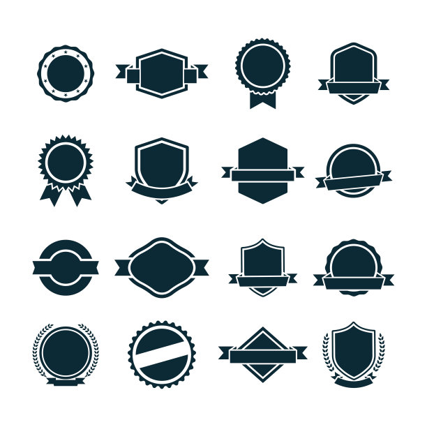 徽章的标签模板图片下载