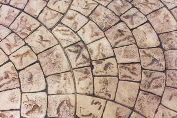 浅棕色石材铺装在户外空间无缝模式图片下载