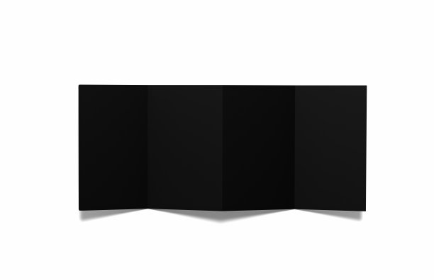 四折半信小册子模型图片下载