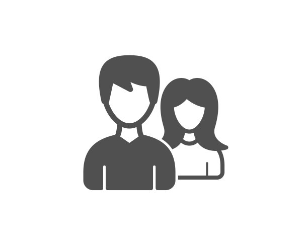 简单的图标。用户或团队合作标志。图片下载